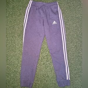Adidas Joggers Grey with White Stripes